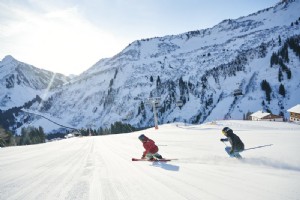 Skifahrer Damüls